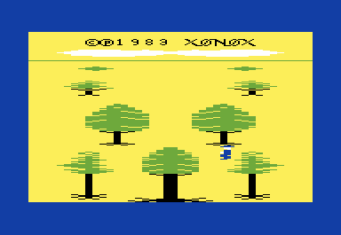 Robin Hood (VIC-20) screenshot: Xonox logo / demo mode