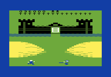 Robin Hood (VIC-20) screenshot: You need to fight off the henchman and get into the castle