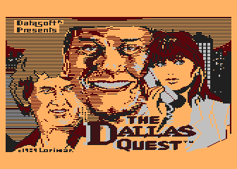 The Dallas Quest (Atari 8-bit) screenshot: Title Screen