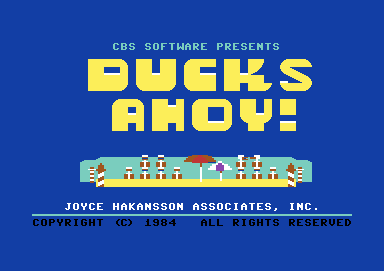 Ducks Ahoy! (Commodore 64) screenshot: Title screen