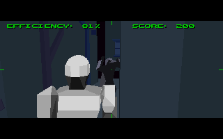RoboCop 3 (DOS) screenshot: Bulls-eye!