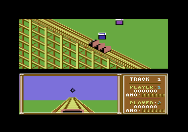 Roller Coaster Rumbler (Commodore 64) screenshot: Game start