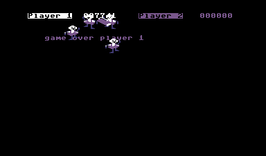 Rollin (Commodore 64) screenshot: Game Over
