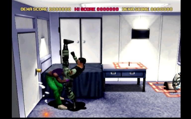 Dynamite Cop! (Dreamcast) screenshot: High Kick