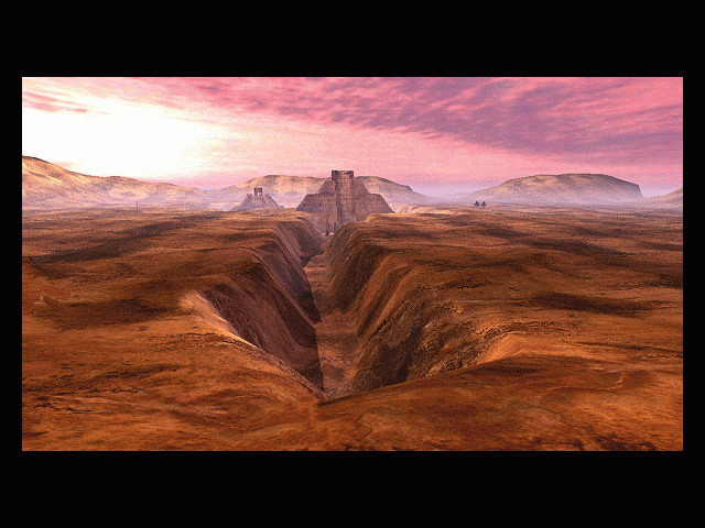 Drowned God: Conspiracy of the Ages (Windows) screenshot: Chesed - Trench between pyramids