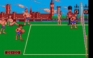 Beach Volley (Atari ST) screenshot: Match starts