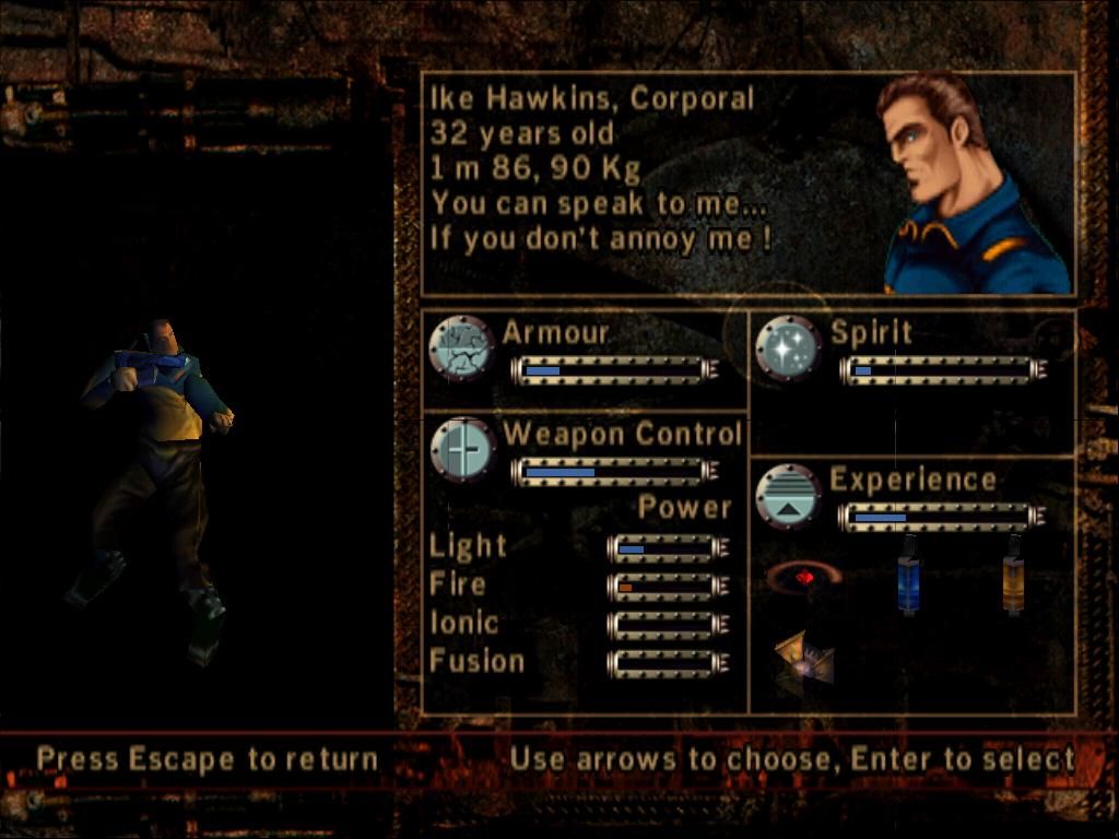 O.D.T.: Escape... or Die Trying (Windows) screenshot: Selecting a Character.