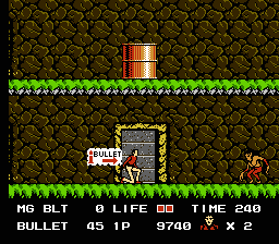 Rolling Thunder (NES) screenshot: This new type of enemy will jump at you and kill you quickly