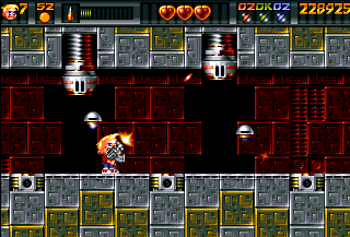 Ruff 'n' Tumble (Amiga) screenshot: World 3 - Timed bombs flies around until they explode