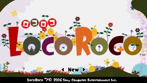 LocoRoco (PSP) screenshot: Main menu