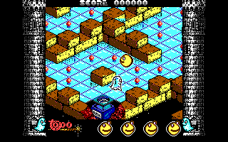 Mad Mix 2: En el castillo de los fantasmas (DOS) screenshot: Level 1