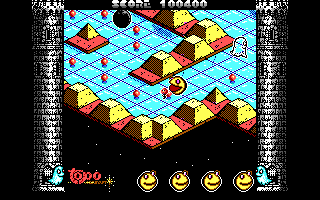 Mad Mix 2: En el castillo de los fantasmas (DOS) screenshot: Level 4