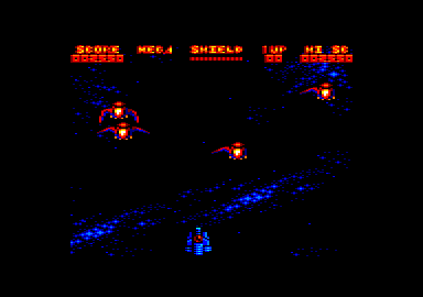 Mega Phoenix (Amstrad CPC) screenshot: ...that turn into phoenixes.
