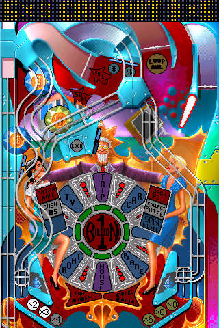 Pinball Fantasies (iPhone) screenshot: Billion Dollar Gameshow level