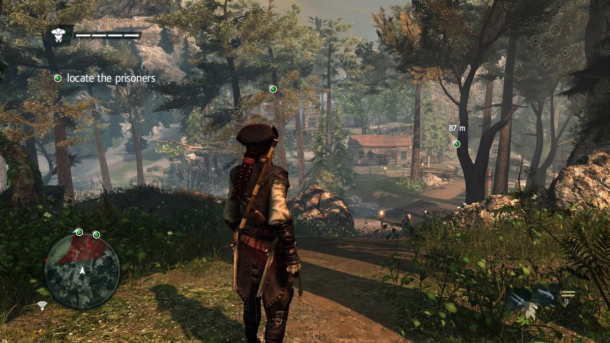Assassin's Creed IV: Black Flag - Aveline (PlayStation 4) screenshot: Reached the rebel camp
