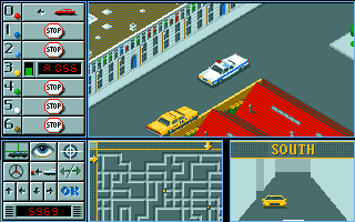Chicago 90 (DOS) screenshot: Starting as Policeman (VGA)