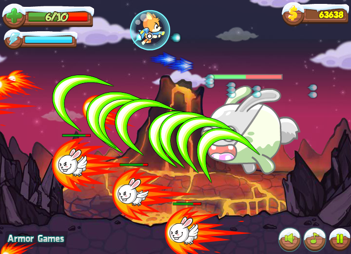 Bear in Super Action Adventure 2 (Browser) screenshot: The battle