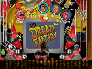 Absolute Pinball (DOS) screenshot: Dream Factory table