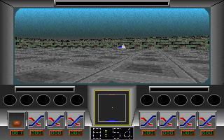 3D Ball Blaster (DOS) screenshot: The opponent, off in the distance.