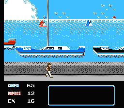 Saint Seiya: Ōgon Densetsu (NES) screenshot: Harbor