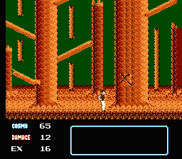 Saint Seiya: Ōgon Densetsu (NES) screenshot: In a forest