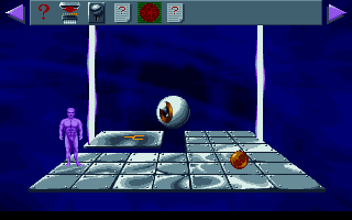 Beneath a Steel Sky (DOS) screenshot: Cyberspace