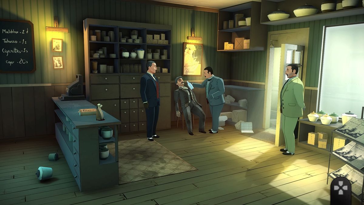 Agatha Christie: The ABC Murders (PlayStation 4) screenshot: Wakey, wakey...