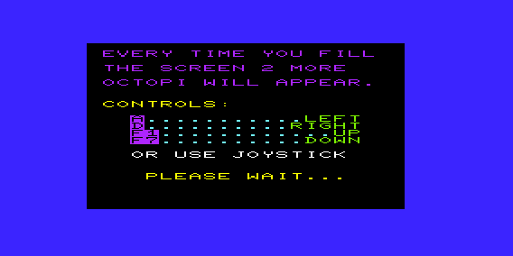 Shark Trap (VIC-20) screenshot: Here are your controls