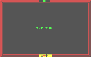 Shawl (DOS) screenshot: Game Over