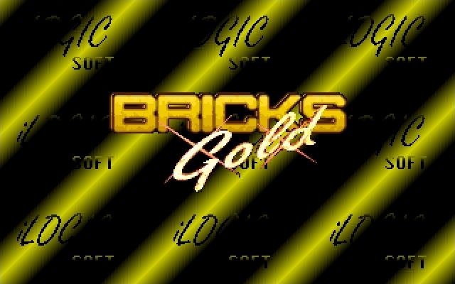 Bricks Gold (DOS) screenshot: The title screen
