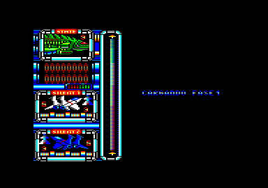 Silent Shadow (Amstrad CPC) screenshot: Loading the first phase.