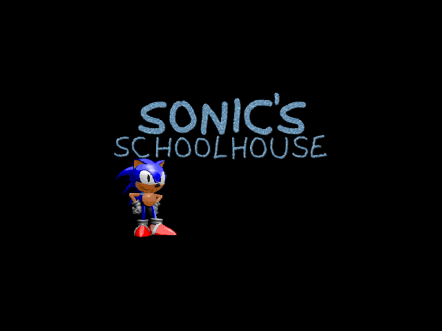 Sonic's Schoolhouse (Windows 3.x) screenshot: Title screen