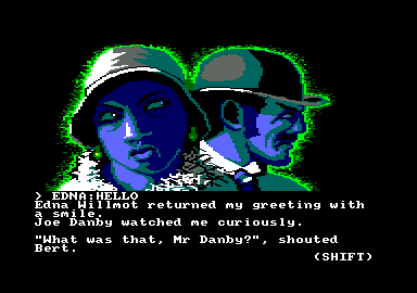 Scapeghost (Amstrad CPC) screenshot: Edna won't join your quest for now