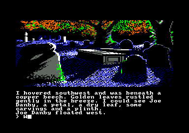 Scapeghost (Amstrad CPC) screenshot: Characters think for themselves, as far as you let them