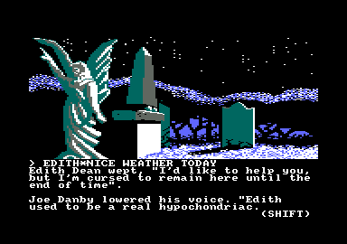 Scapeghost (Amstrad CPC) screenshot: Everyone knows someone like that