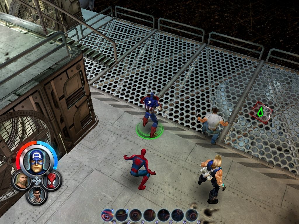 Marvel Ultimate Alliance (Windows) screenshot: First look at our heroes (without lighting effects)