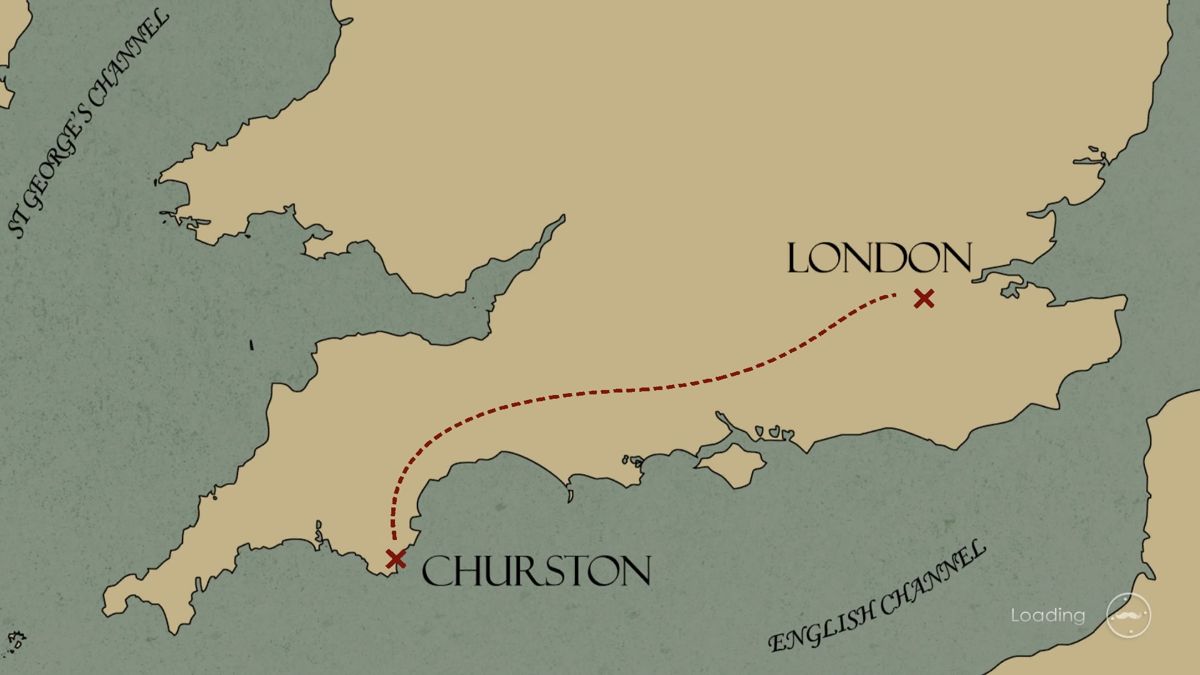 Agatha Christie: The ABC Murders (PlayStation 4) screenshot: Traveling to Churston