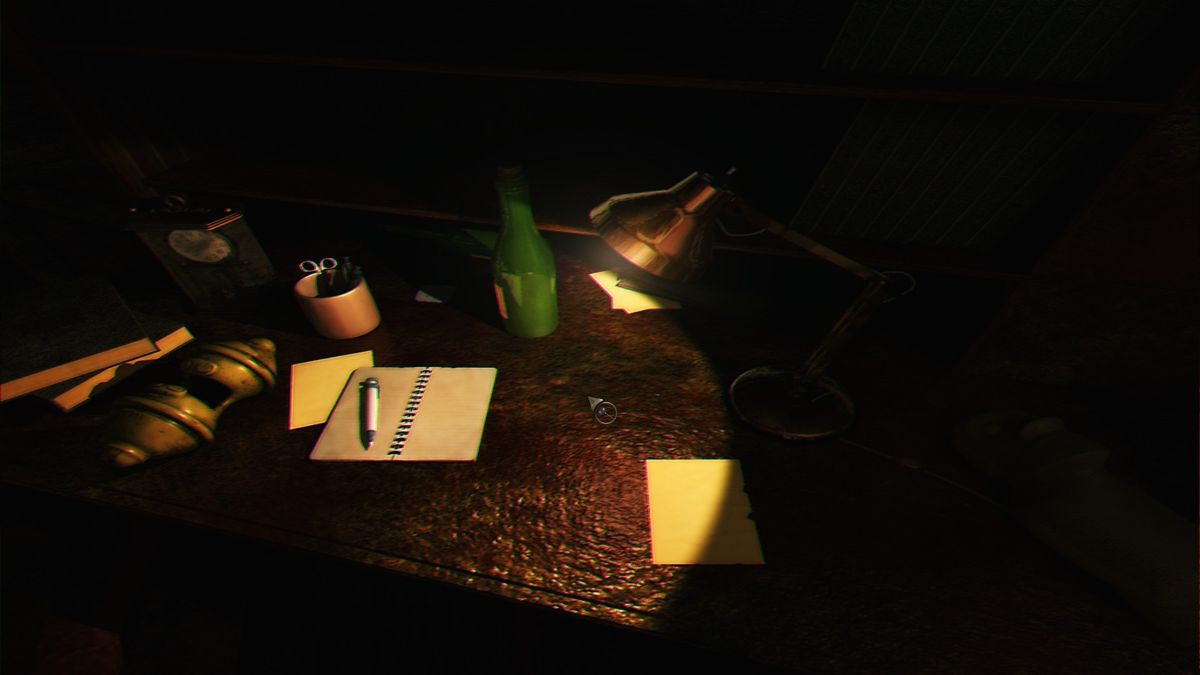 Darkness Within: In Pursuit of Loath Nolder (Windows) screenshot: An unusually useless desk. Very strange.