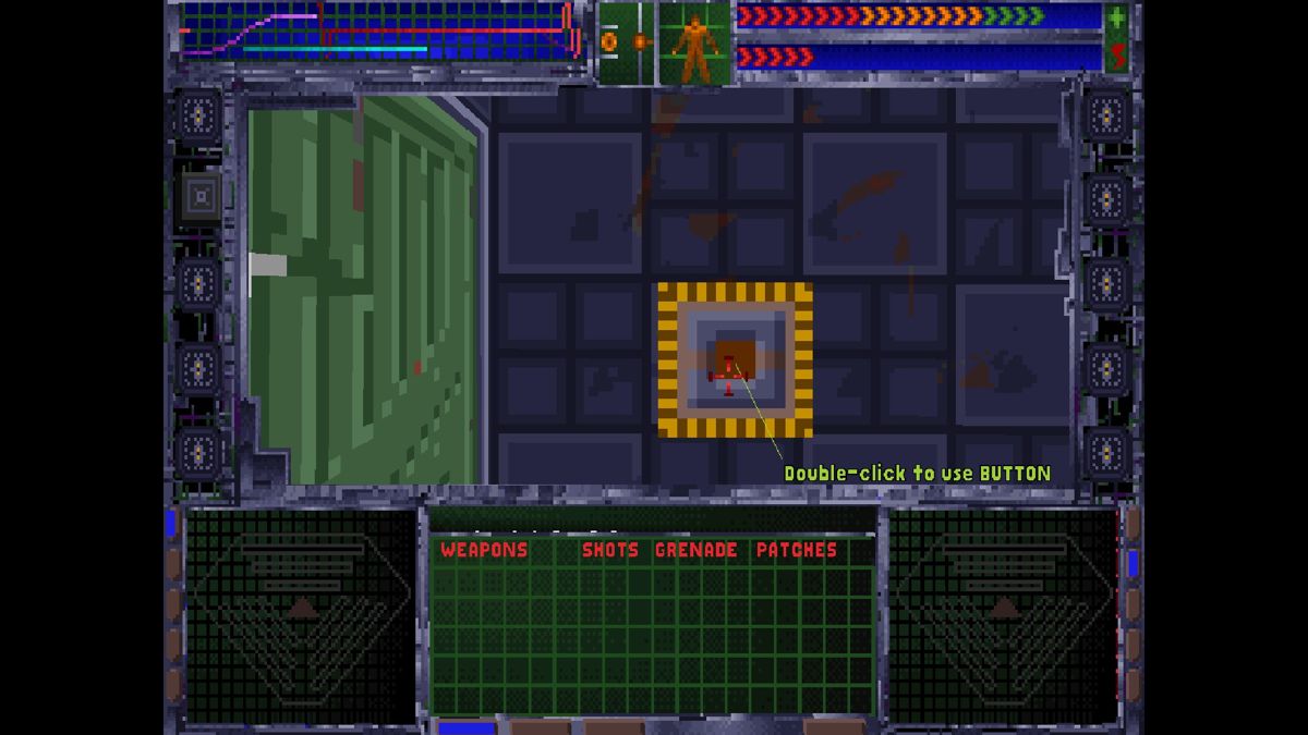 System Shock: Enhanced Edition (Windows) screenshot: These pop ups might seem pretty basic at first, but they do come in-handy for such an archaic game. There wasn't much hand holding back in the day.