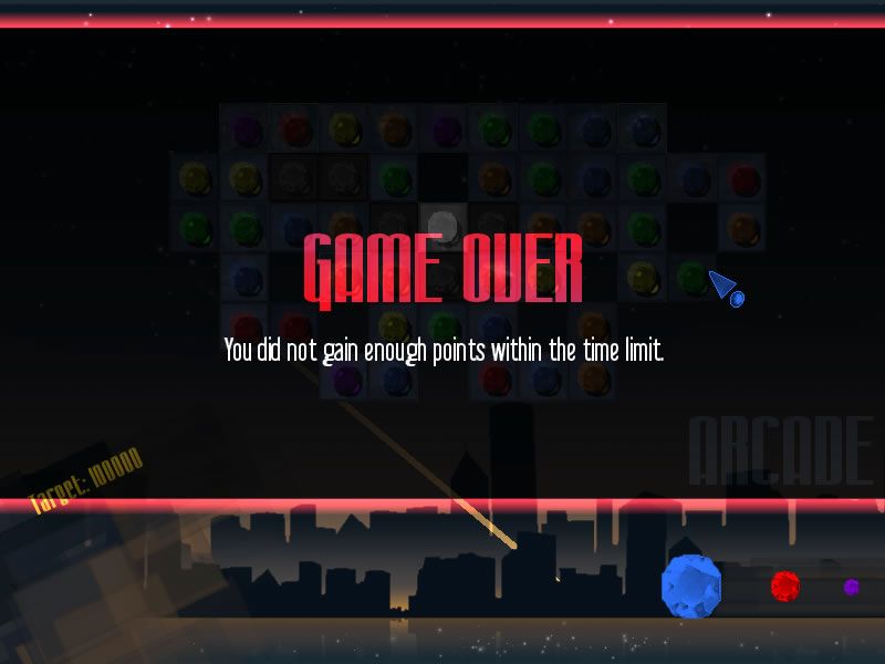 Spirits of Metropolis (Windows) screenshot: Game Over