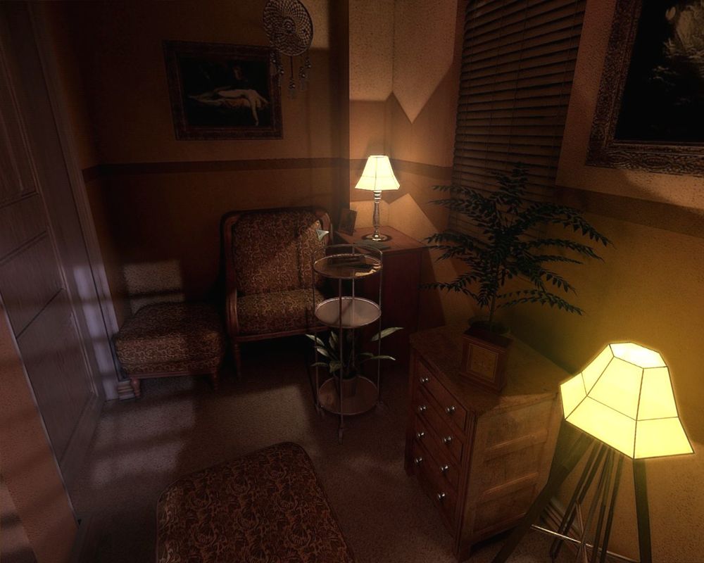 Darkness Within: In Pursuit of Loath Nolder (Windows) screenshot: Bedroom in your apartment