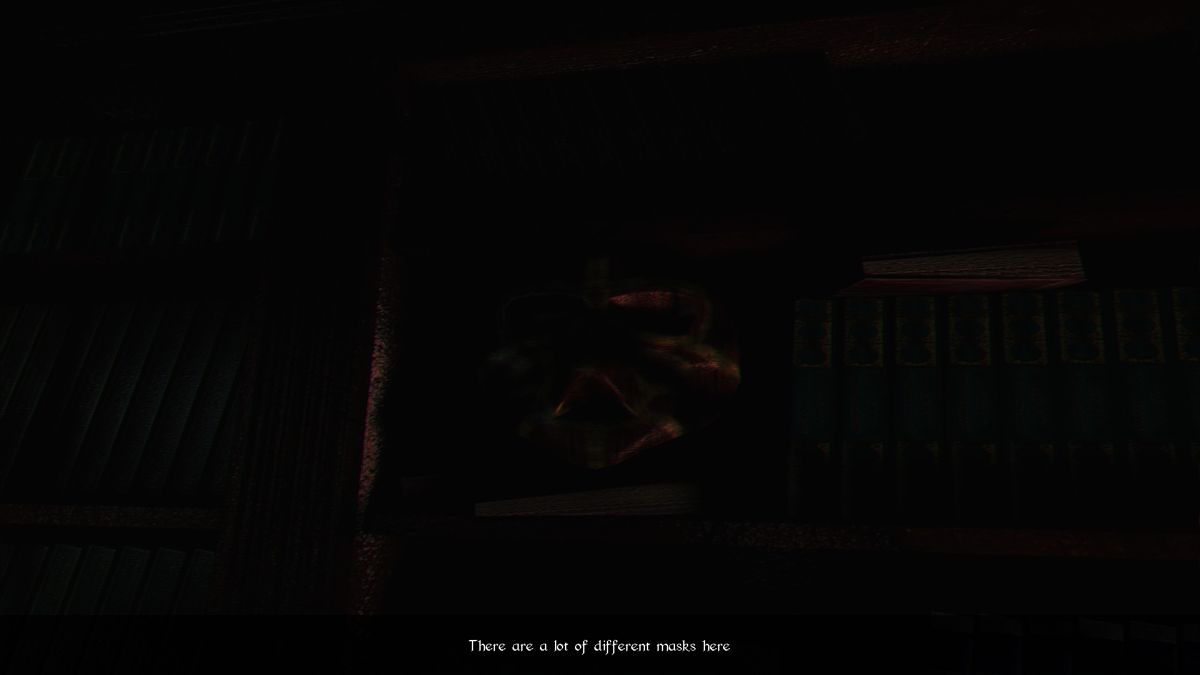 Darkness Within: In Pursuit of Loath Nolder (Windows) screenshot: Is that a reference to The Legend of Zelda Majora's Mask, I wonder...