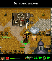 Brothers in Arms: Earned in Blood (J2ME) screenshot: Tanks can only taken out with bazookas.