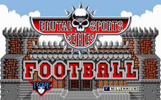 Brutal Sports Football (DOS) screenshot: Title screen