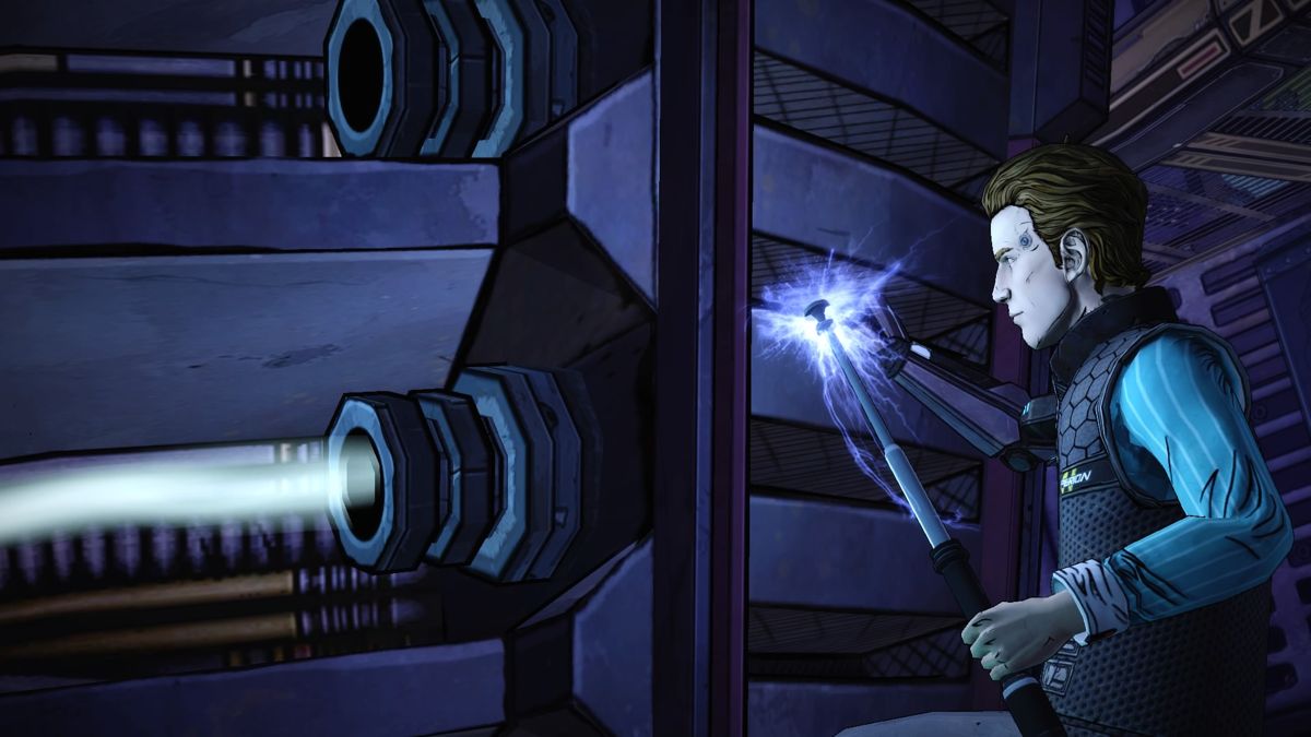 Tales from the Borderlands: Episode Five - The Vault of the Traveler (PlayStation 4) screenshot: Putting an end to Jack's reign