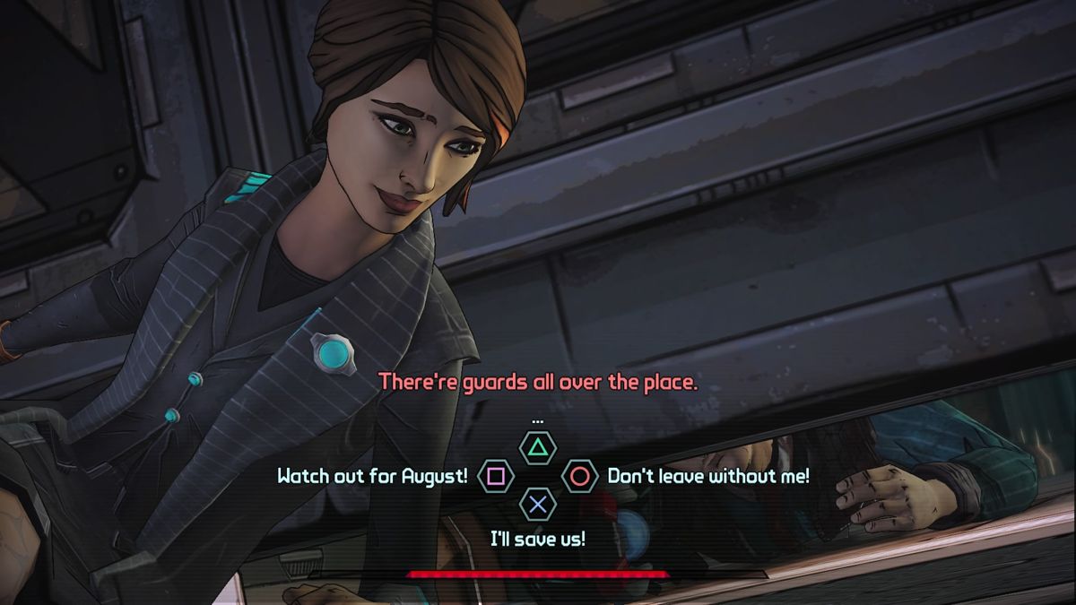 Tales from the Borderlands: Episode Five - The Vault of the Traveler (PlayStation 4) screenshot: Rhys will have to find another way around