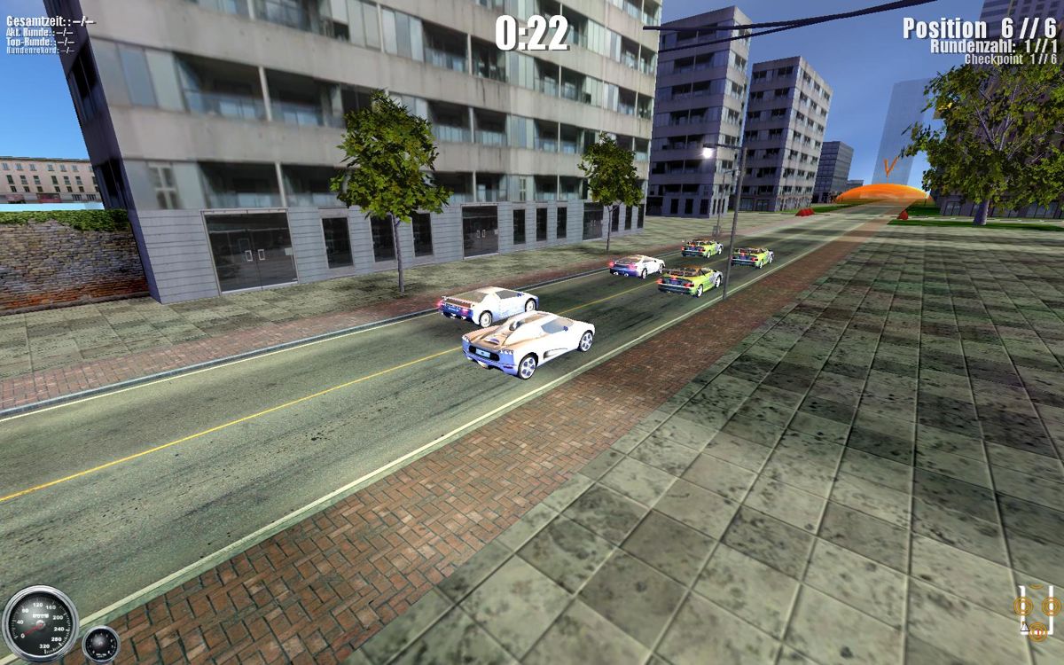 Screenshot of City Racer: Underground Action (Windows, 2008) - MobyGames