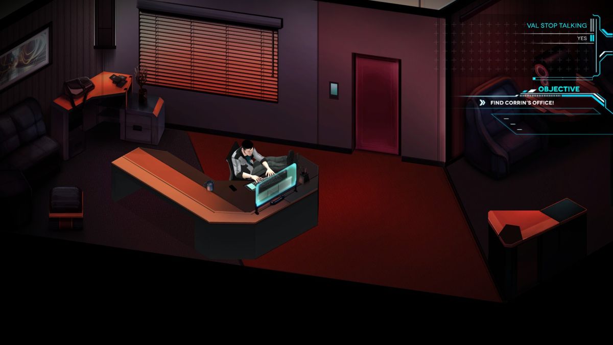 There Came an Echo (Windows) screenshot: That's you working in your office