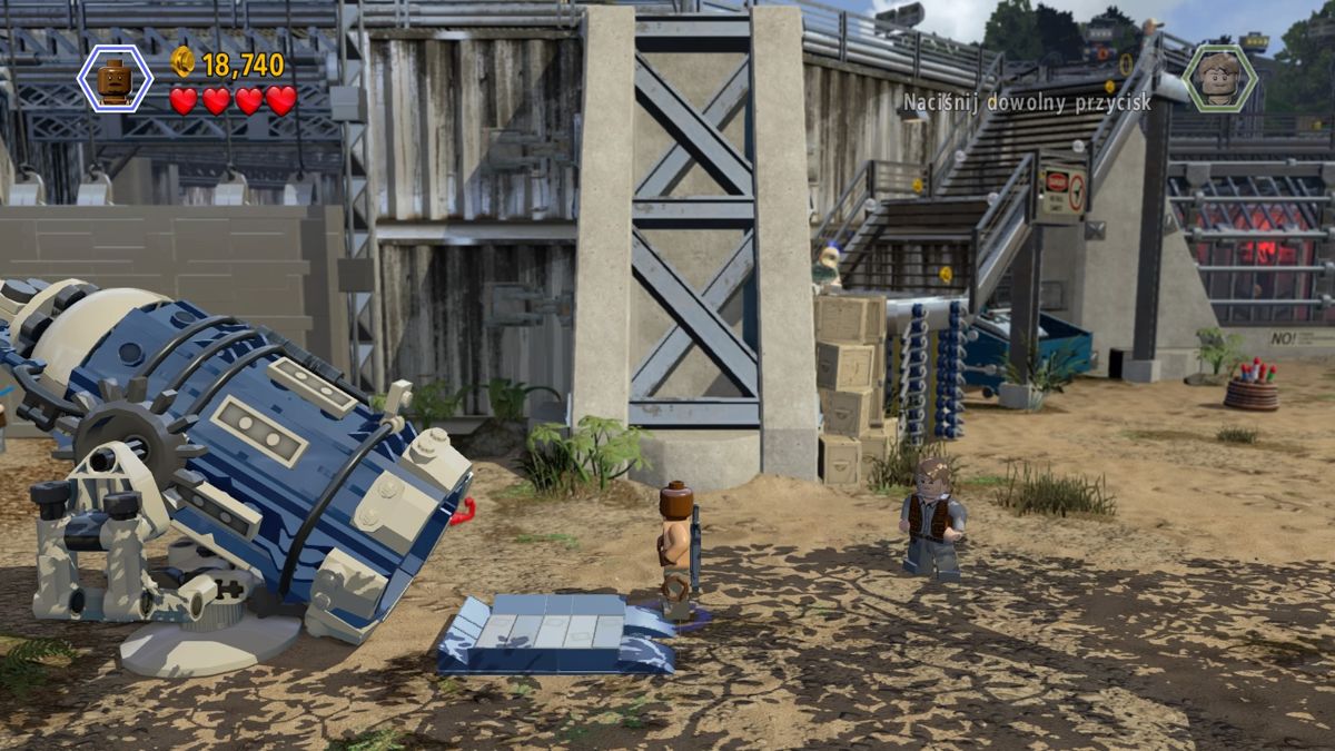 LEGO Jurassic World (PlayStation 4) screenshot: Catapult