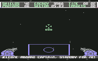 Sentinel (Commodore 64) screenshot: Welcome aboard warrior